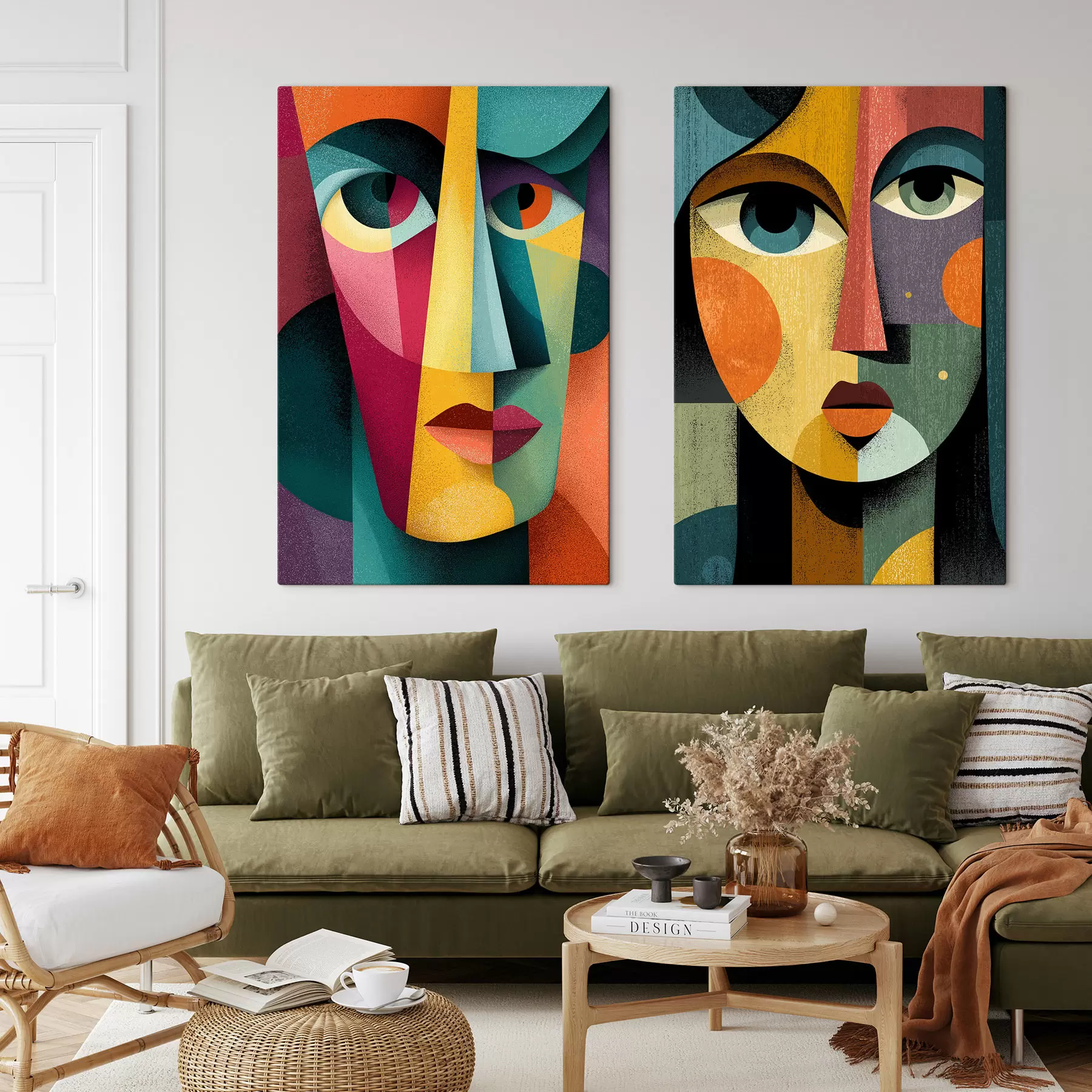 murales Rostros cubistas m30703