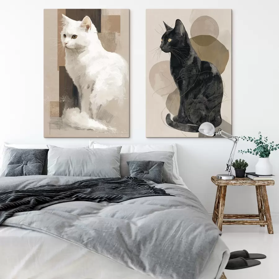 wall murals Domestic Cats m30704