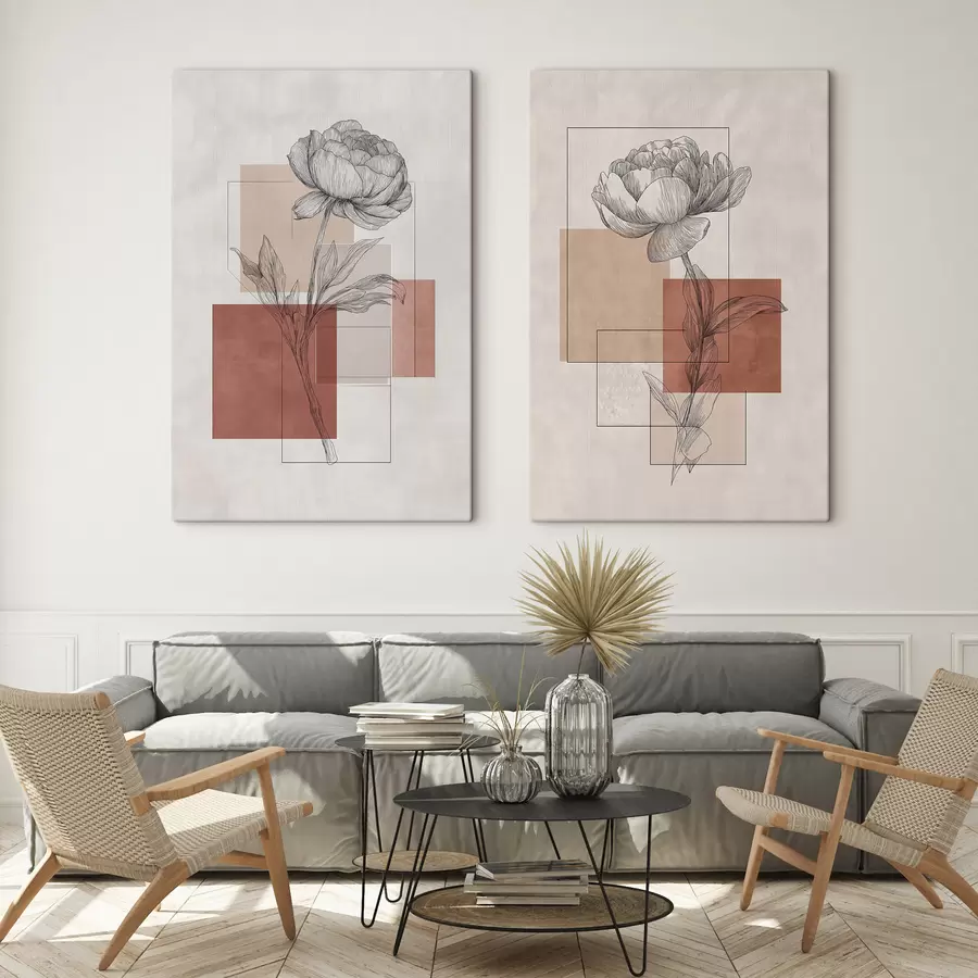 wall murals Geometric Peony m30706