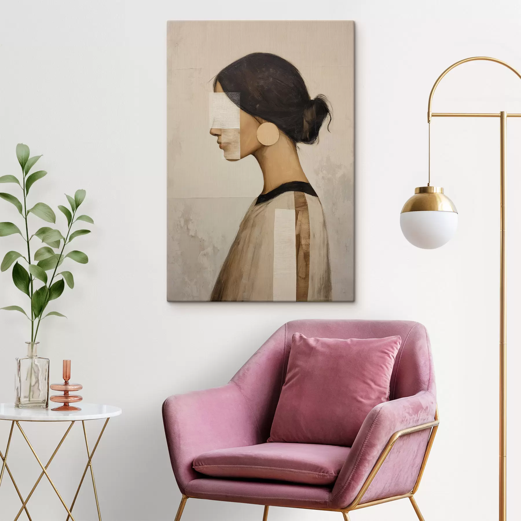 wall murals Woman Profile s49828