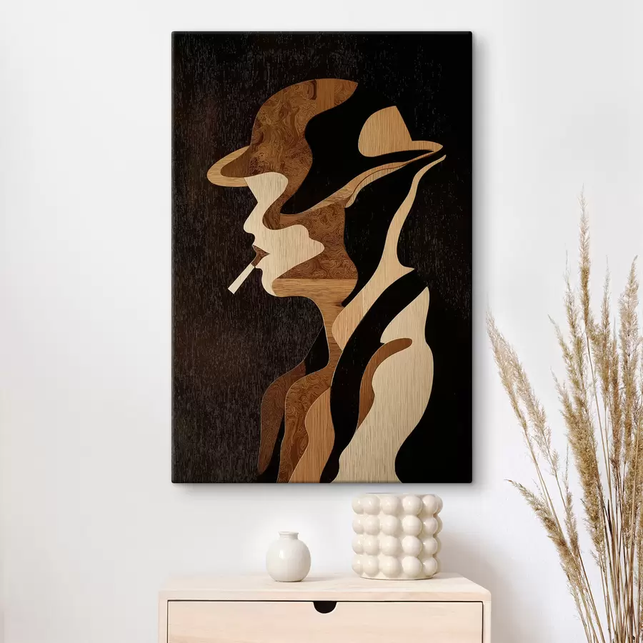 murales Perfil femenino abstracto s49830