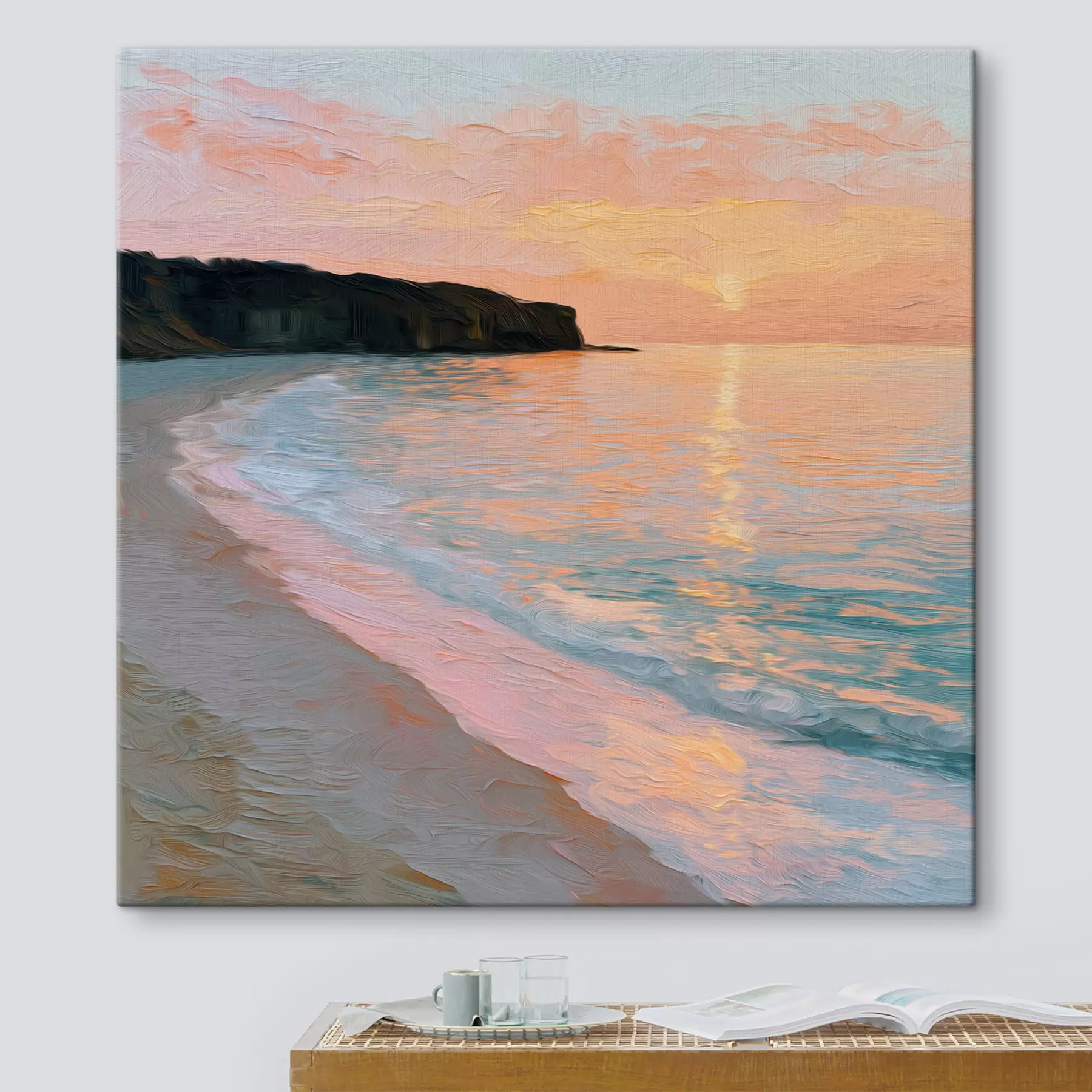 wall murals Sunset over the sea s49798