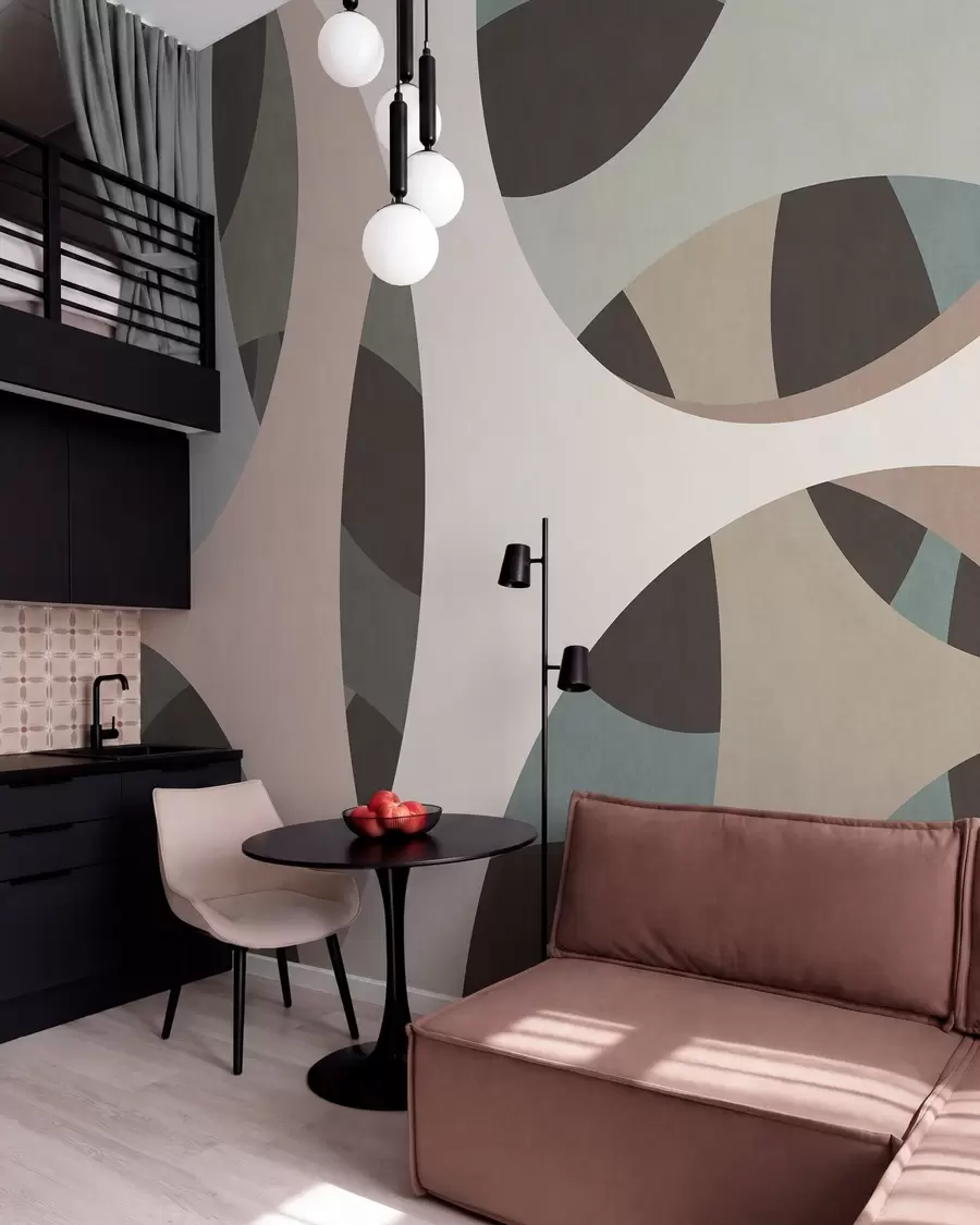 peintures murales abstraction texturale contemporaine dans des nuances de beige et des tons naturels w05751v1