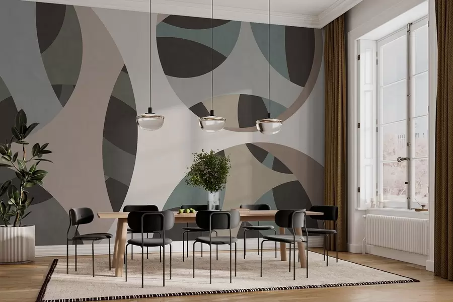 peintures murales abstraction texturale contemporaine dans des nuances de beige et des tons naturels w05751v1