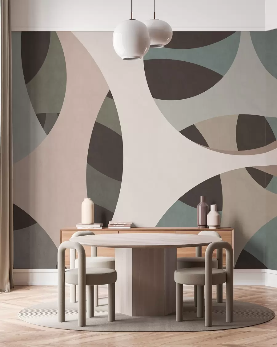 peintures murales abstraction texturale contemporaine dans des nuances de beige et des tons naturels w05751v1