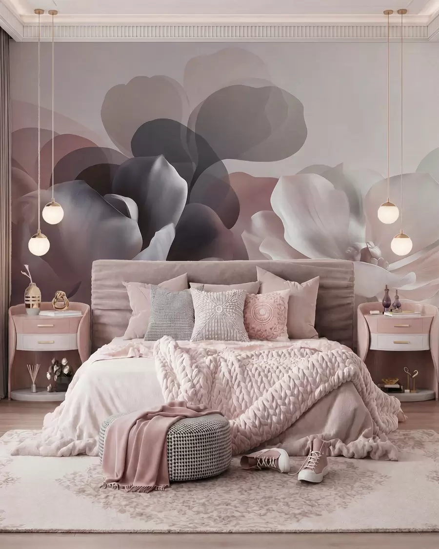 wall murals Abstract magnolia floral composition w09930