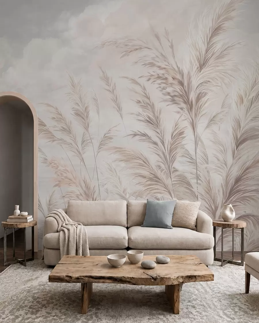 peintures murales Prairie ivoire w05735v1