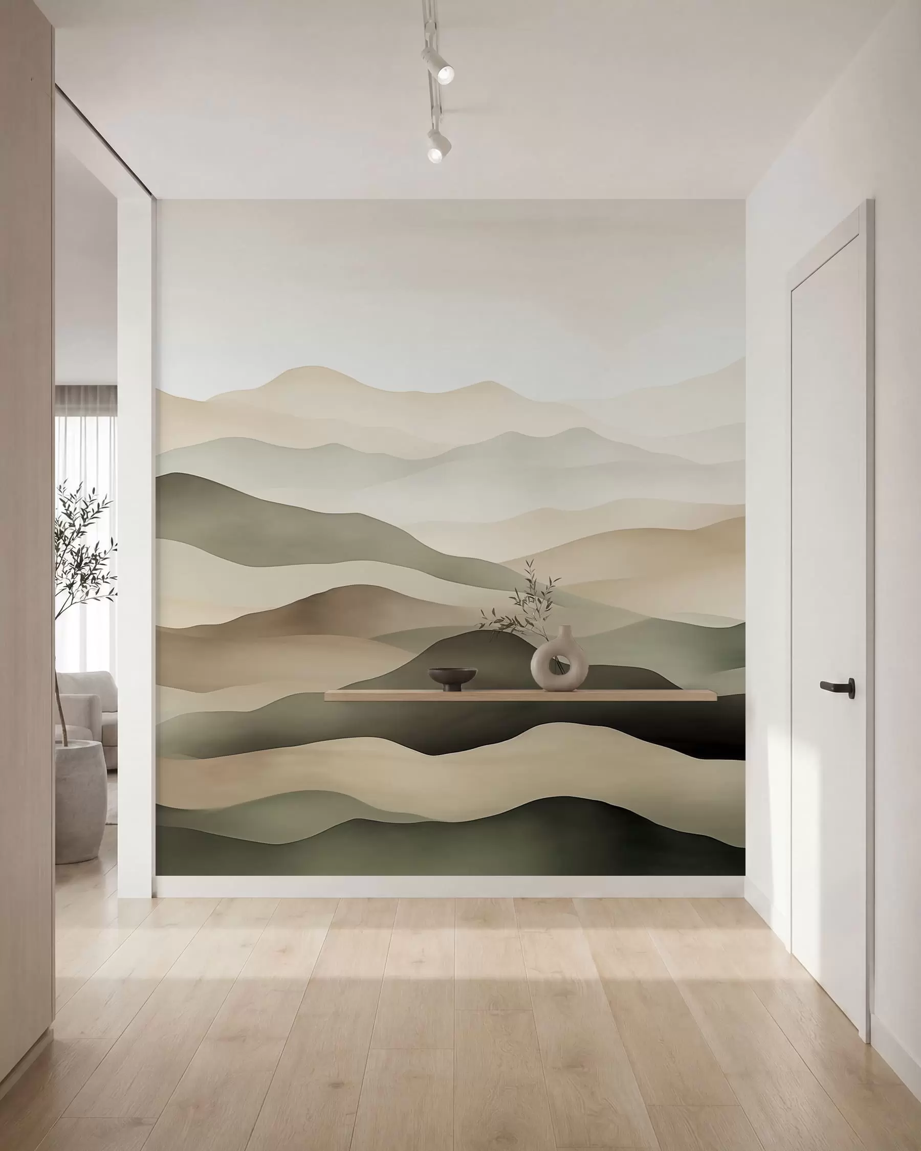 peintures murales Horizons brumeux w09971