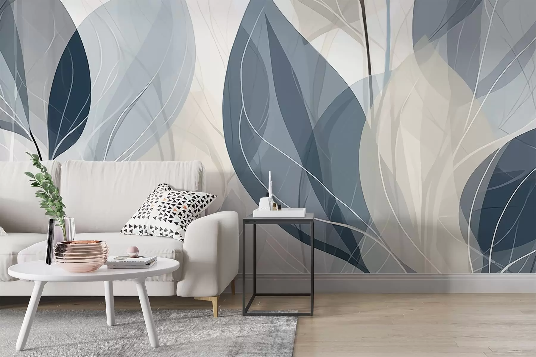 peintures murales Les feuilles murmurantes w09970