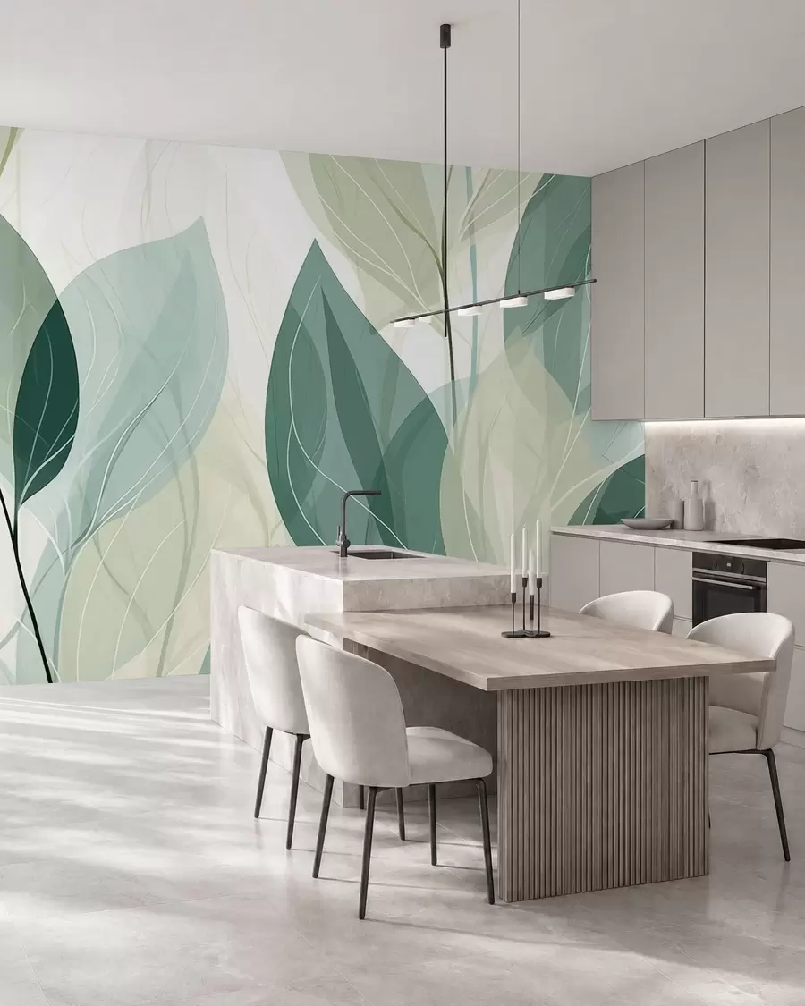 peintures murales Les feuilles murmurantes w09970v1