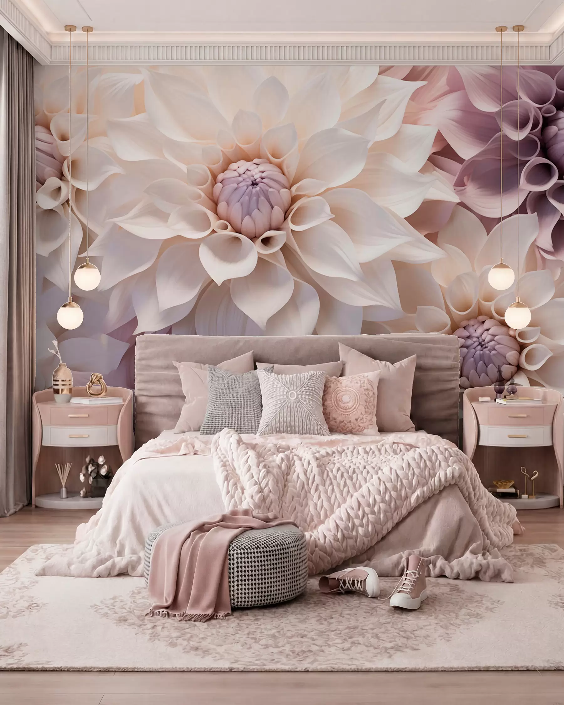 peintures murales Fleurs classiques w05774