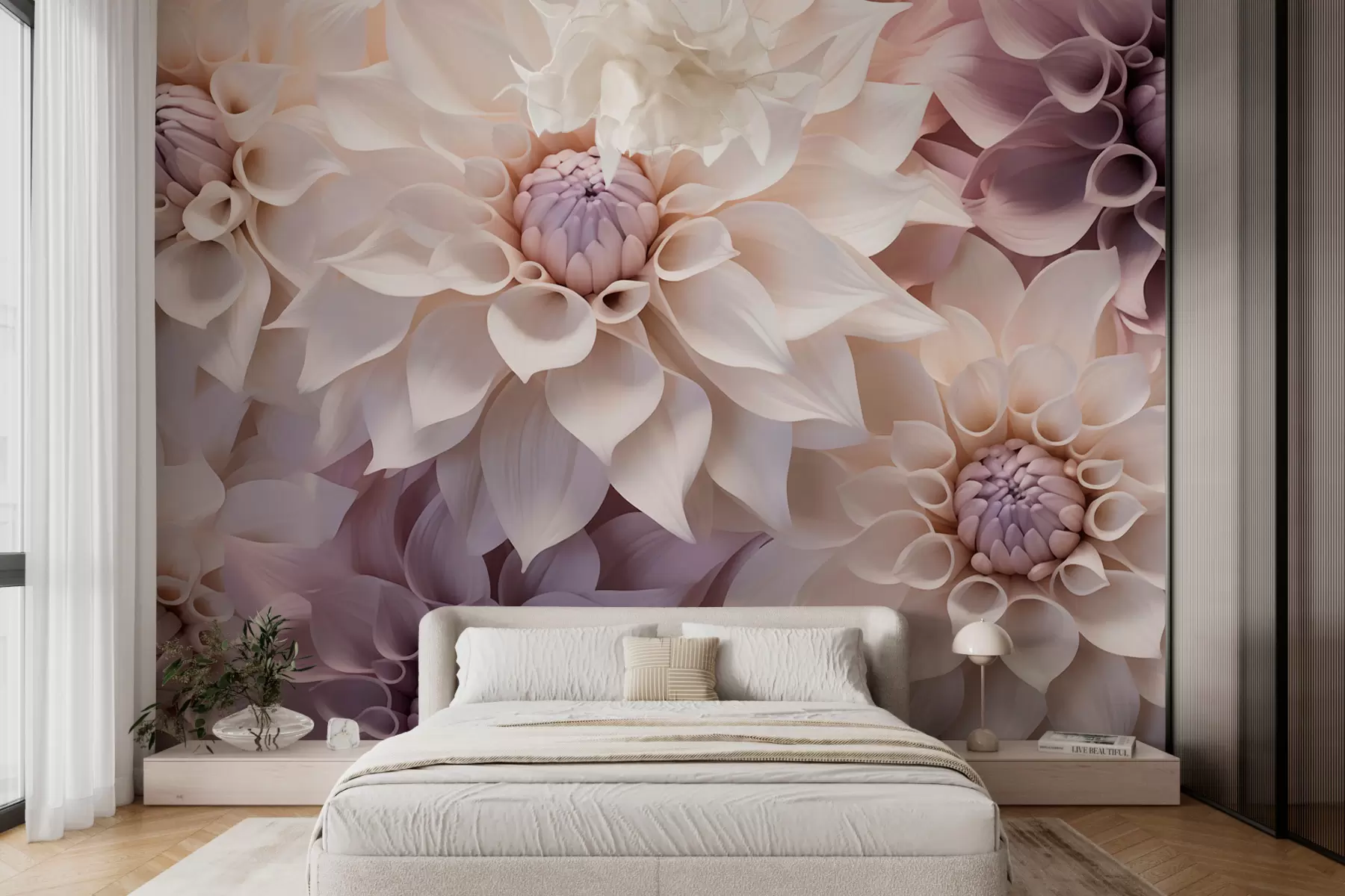 Wall Mural Photo Wallpaper Classic flowers w05774