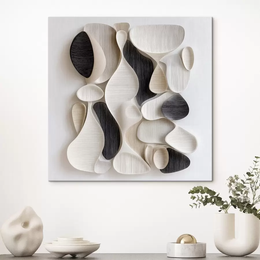 murales Una composición al estilo de un bajorrelieve arquitectónico moderno s49888