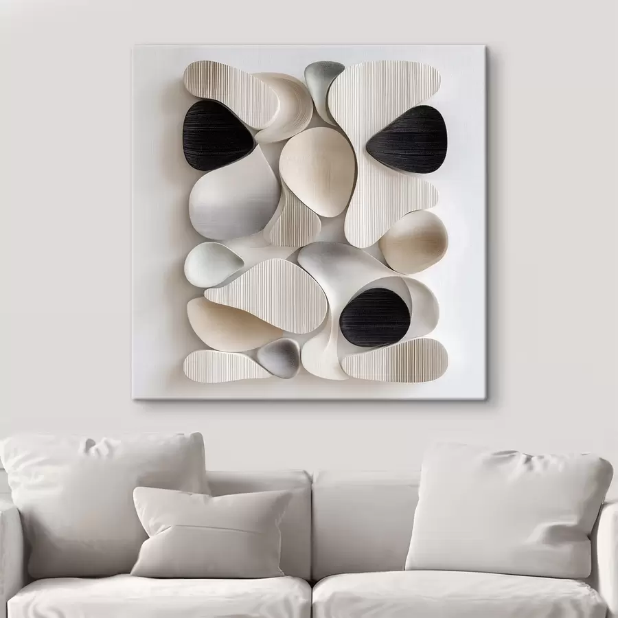 murales Una composición al estilo de un bajorrelieve arquitectónico moderno s49889