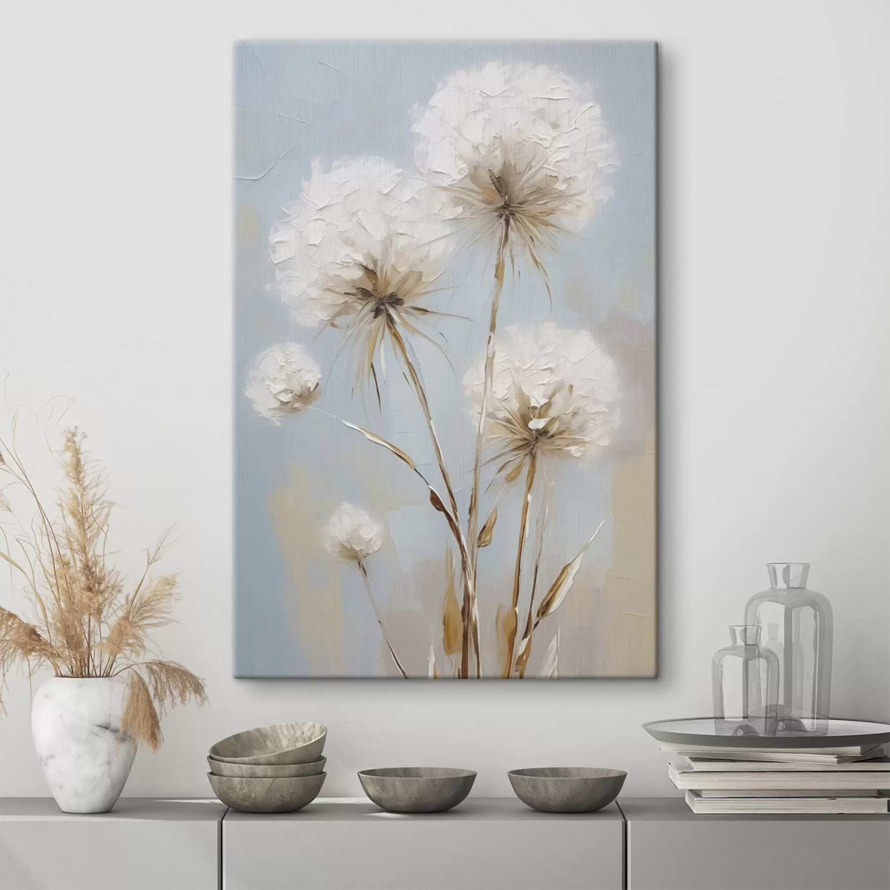 wall murals Dandelions imitation painting s49895