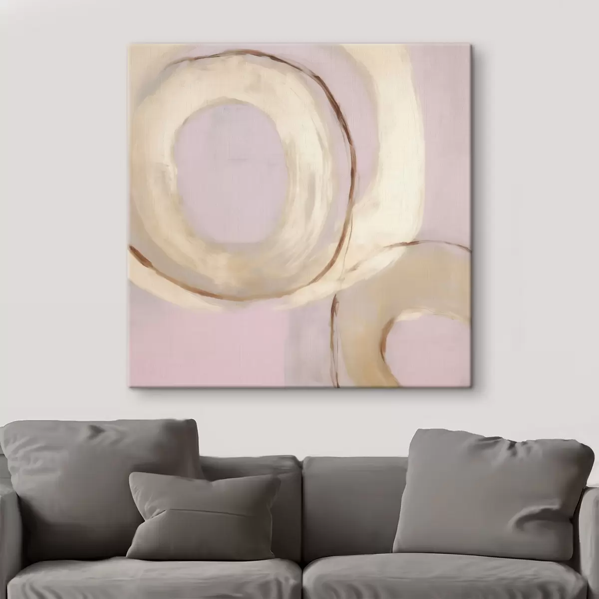 wall murals Abstract circles, imitation of painting s49903