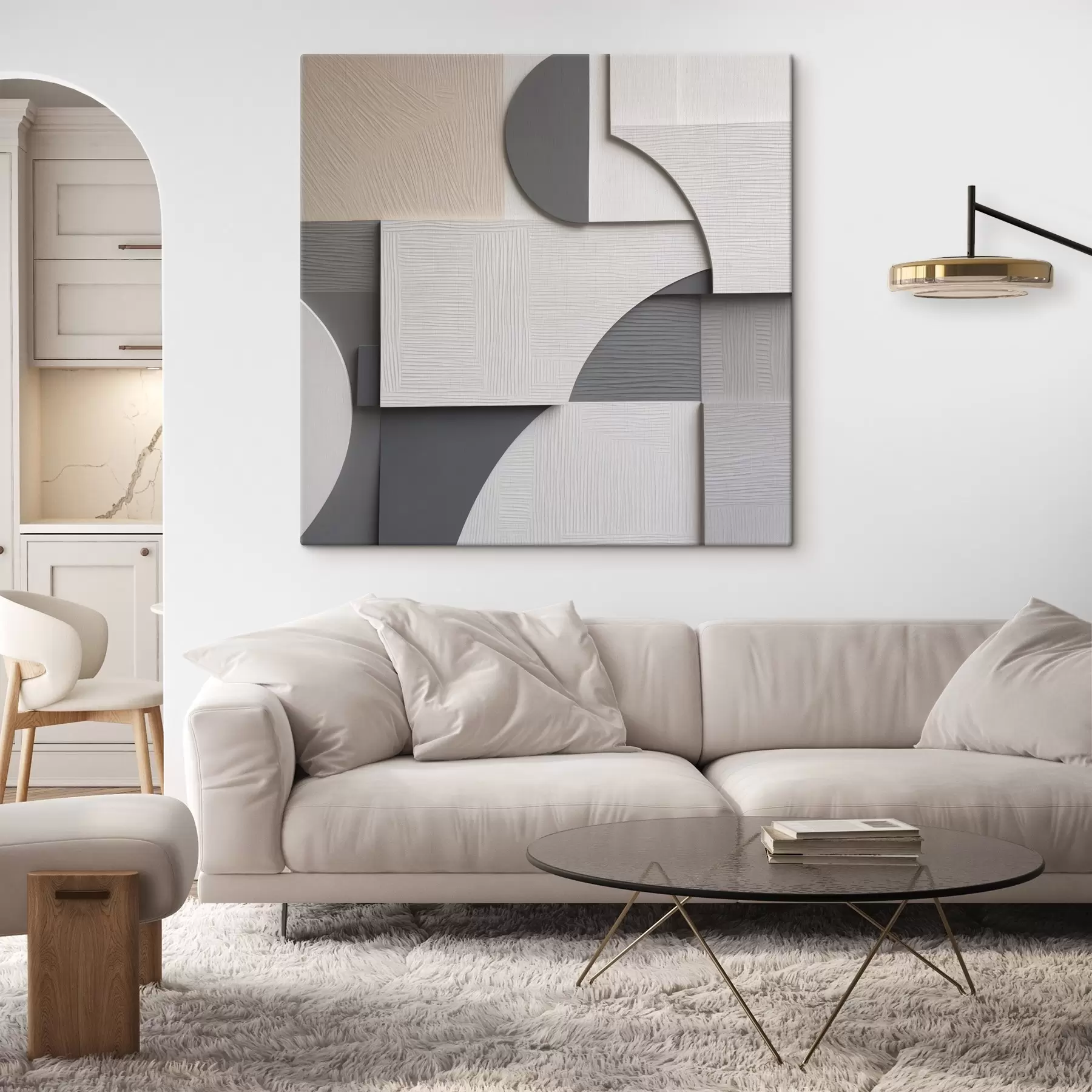 wall murals Geometric abstraction, flat illustration s49906