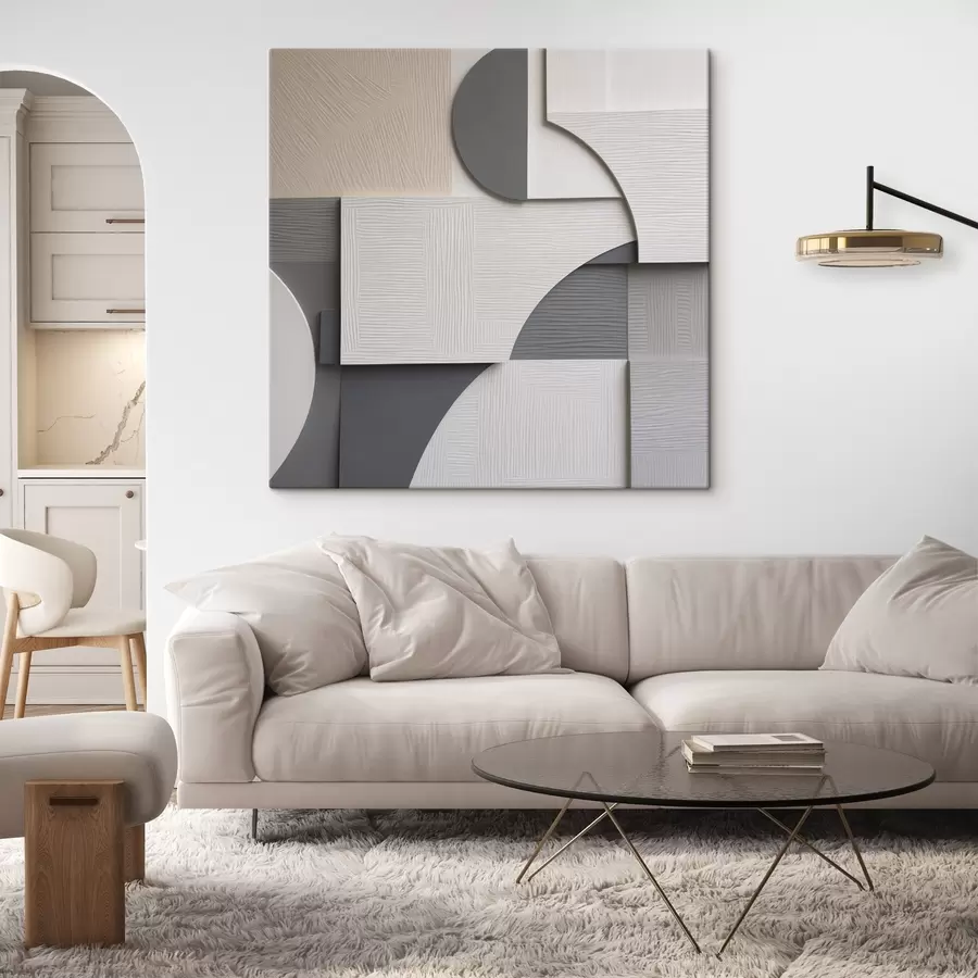 wall murals Geometric abstraction, flat illustration s49906