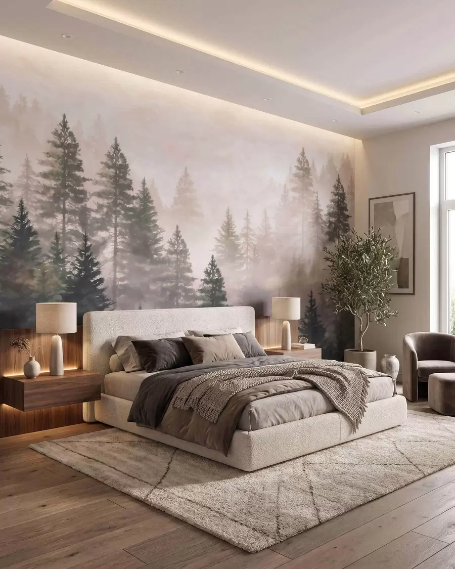 Wall Mural Photo Wallpaper Forest Haze w09929
