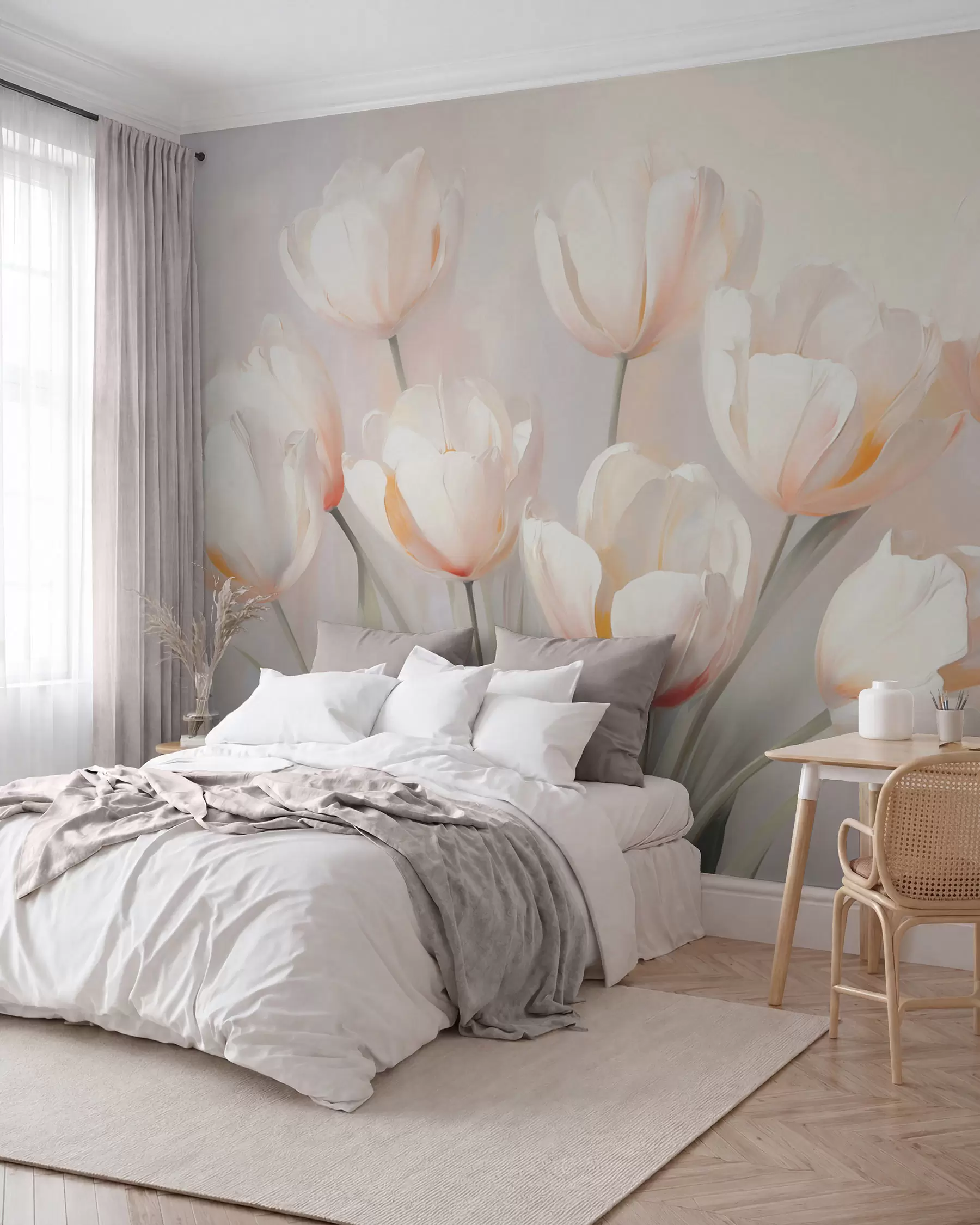peintures murales Tulipes w05663