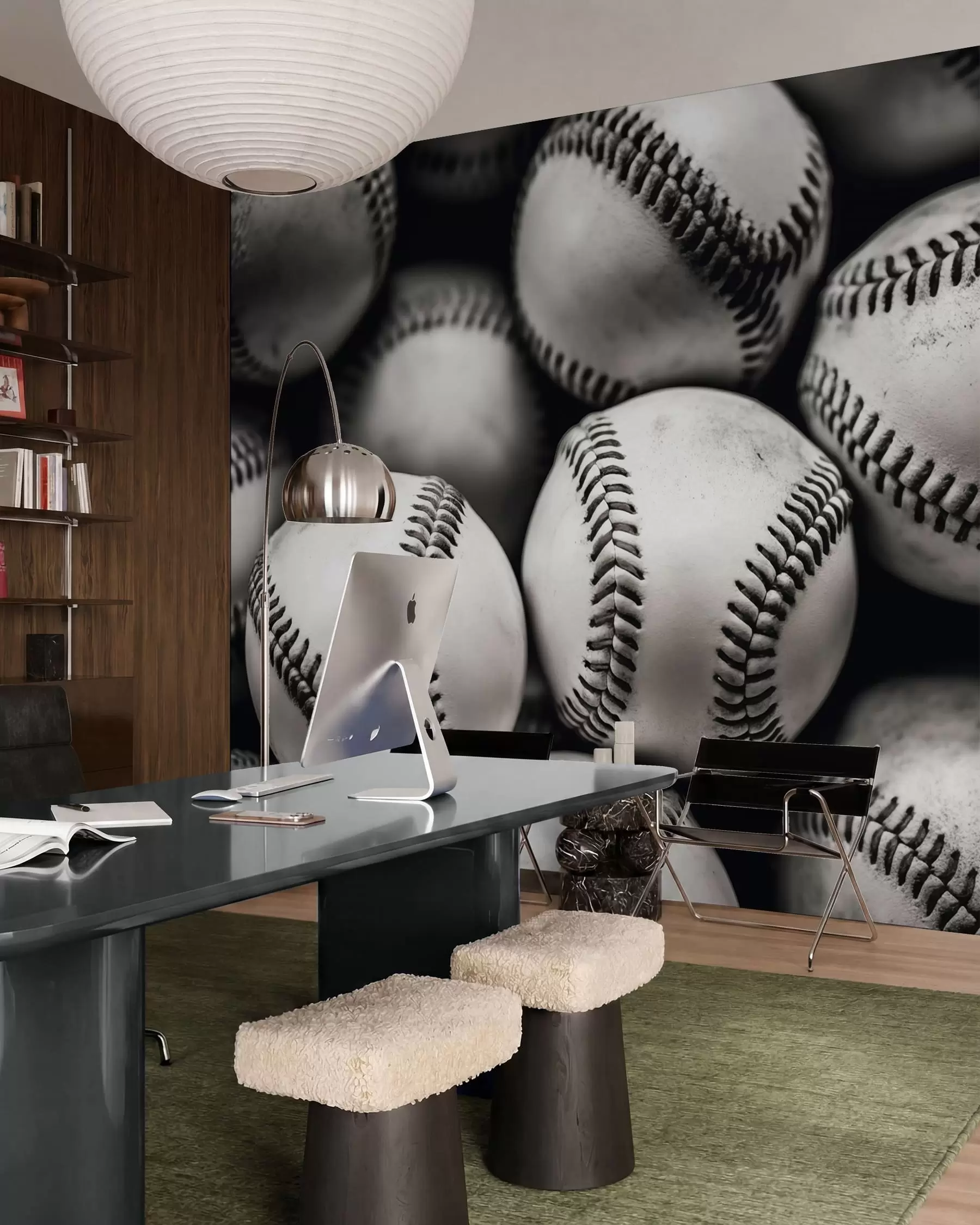 wall murals Baseball balls w09966