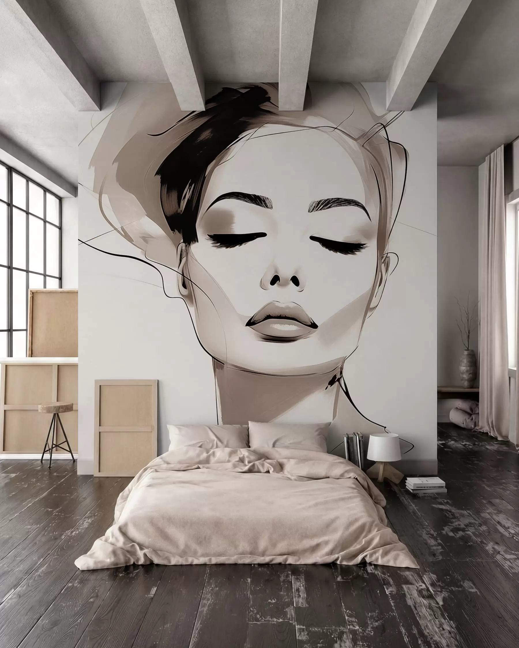 peintures murales Tenues pour filles w09967