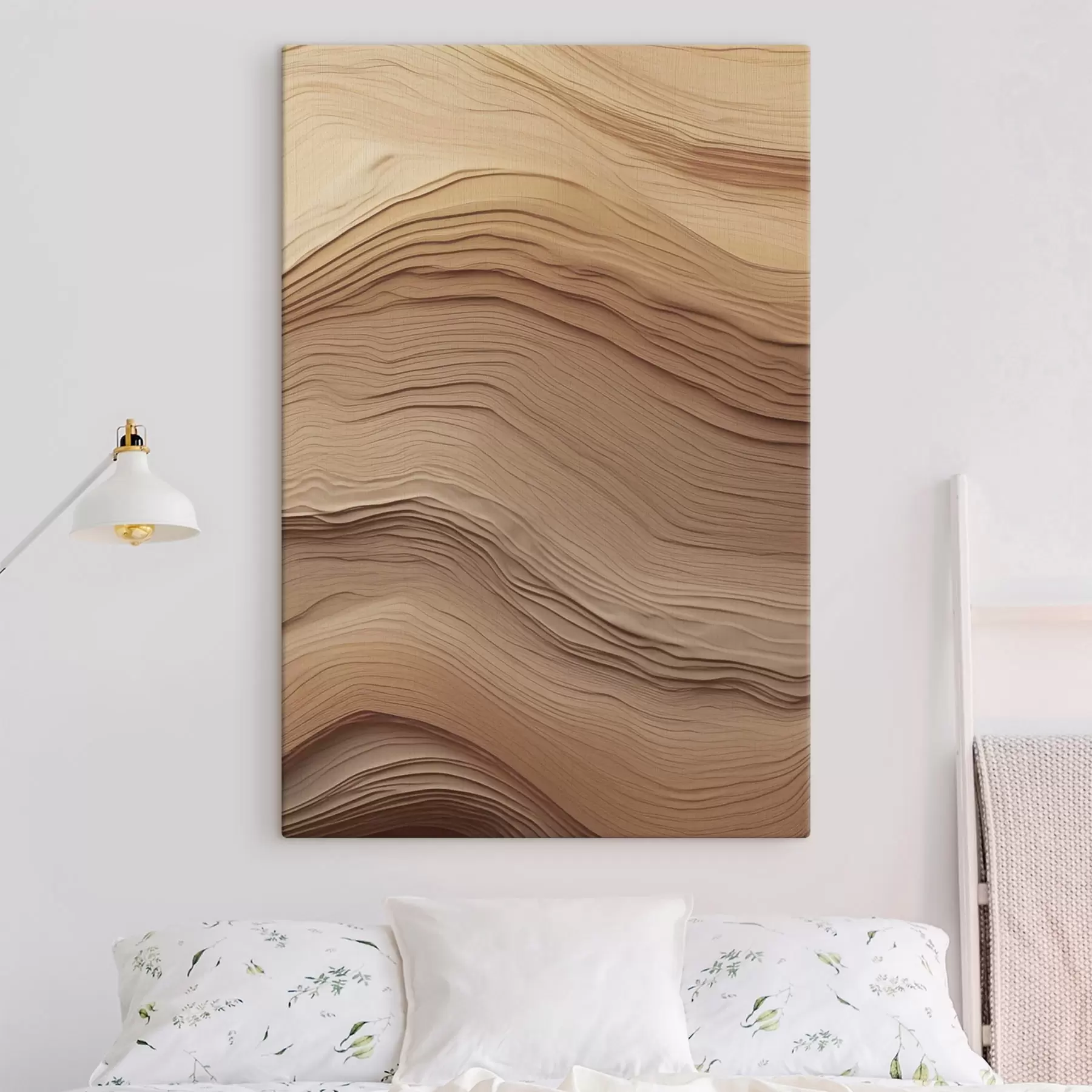 wall murals Abstraction in beige tones s50024