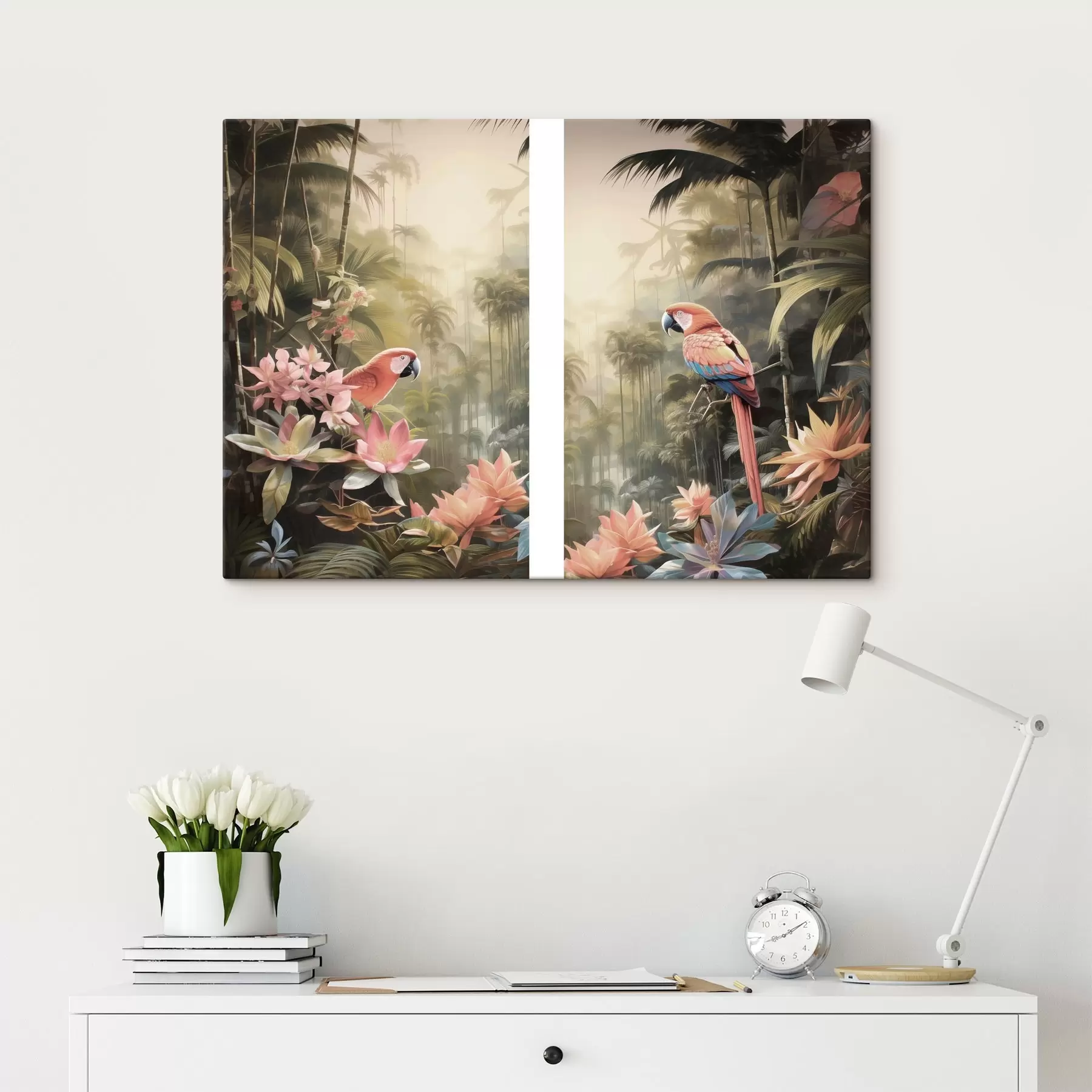 murales Flamencos tropicales m30771