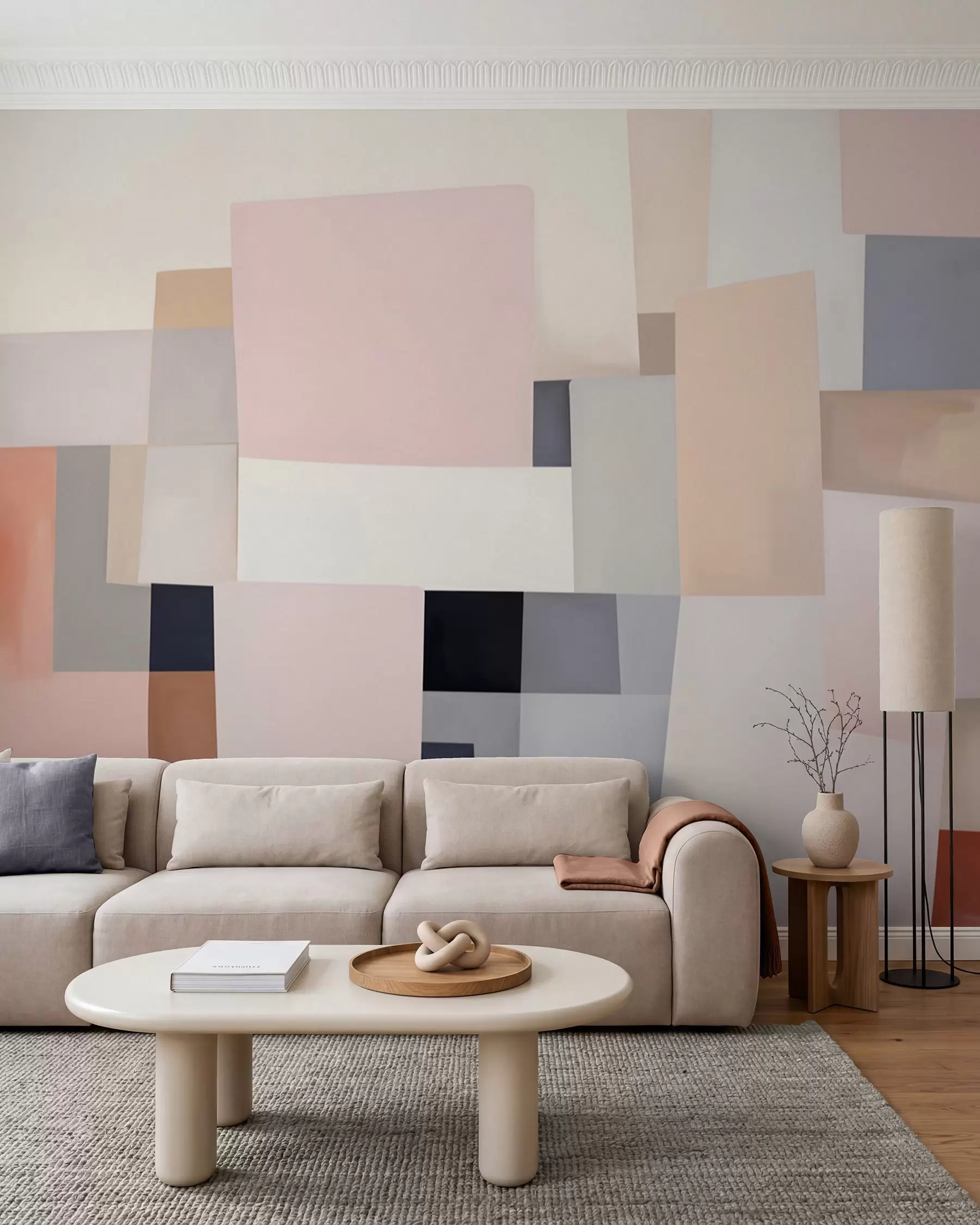 Wall Mural Photo Wallpaper Pastel Geometry w05785