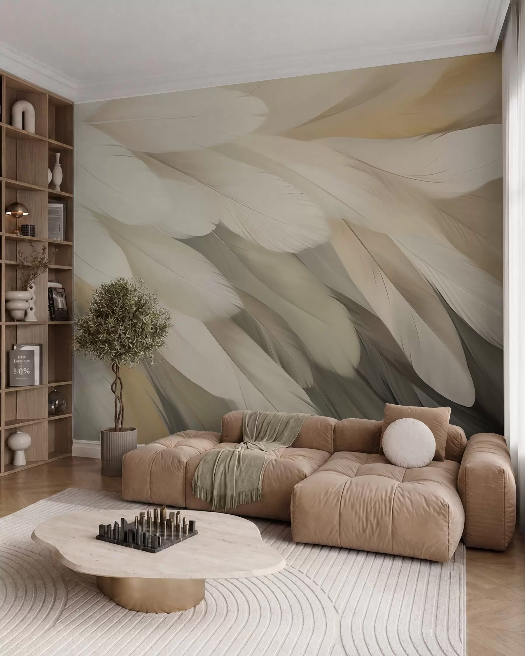 wall murals Feathers w05791