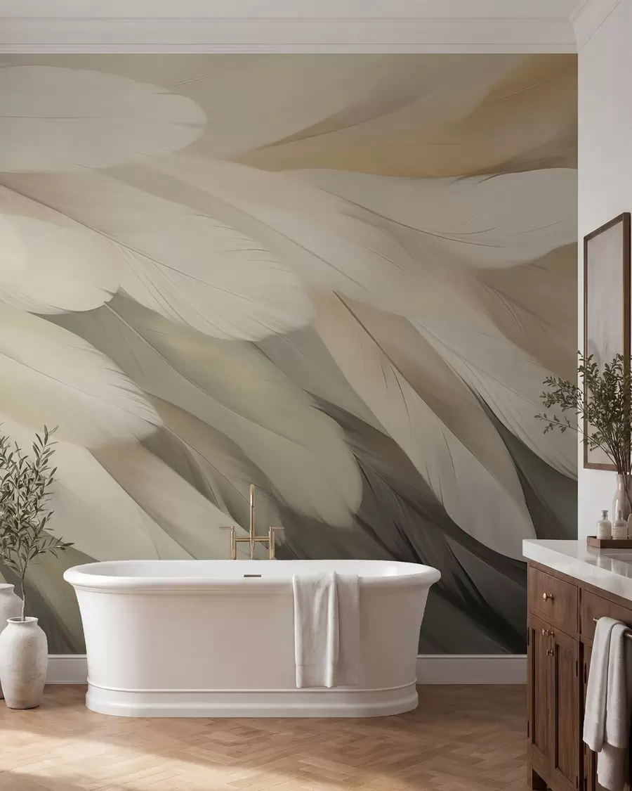 peintures murales Plumes w05791
