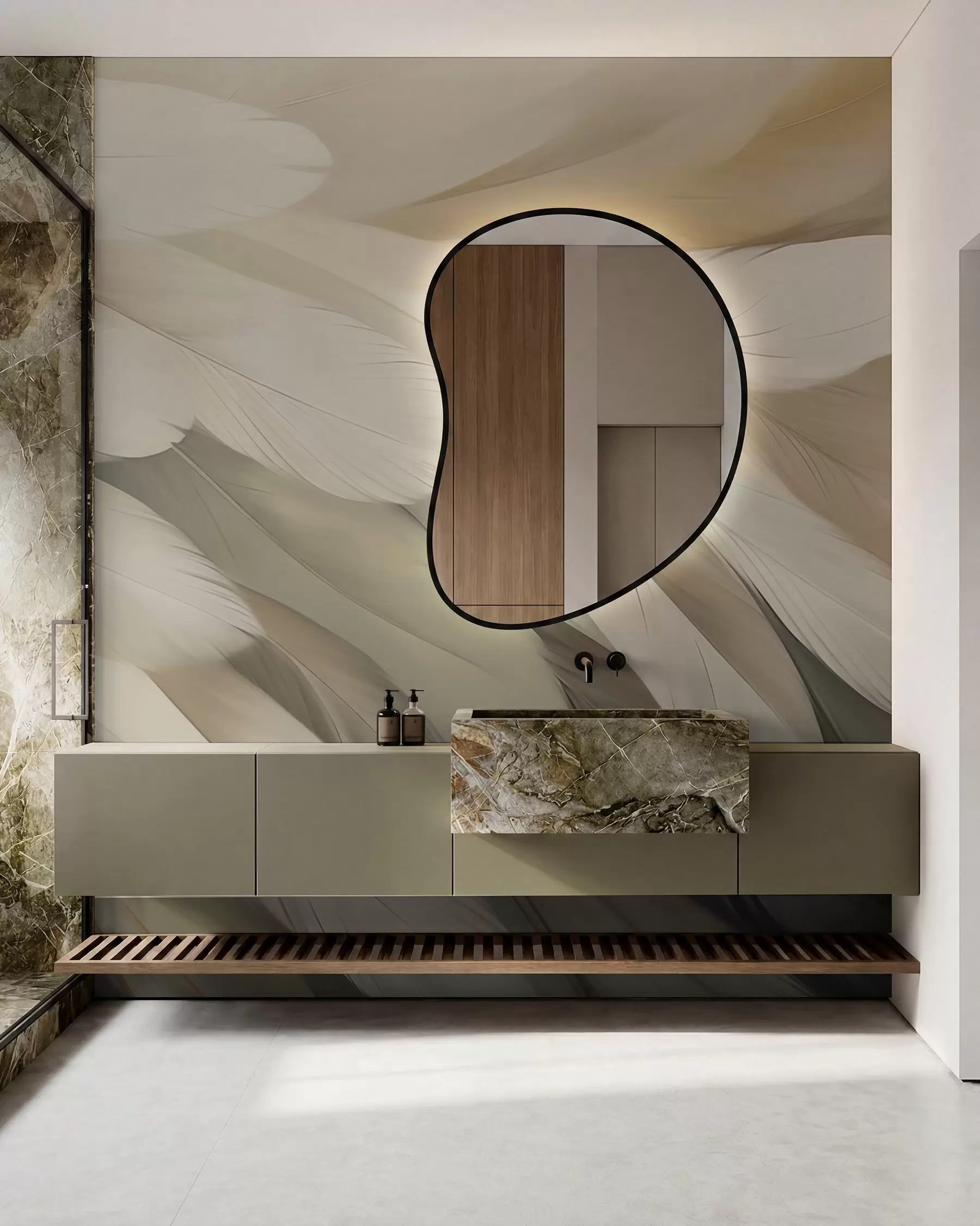 peintures murales Plumes w05791