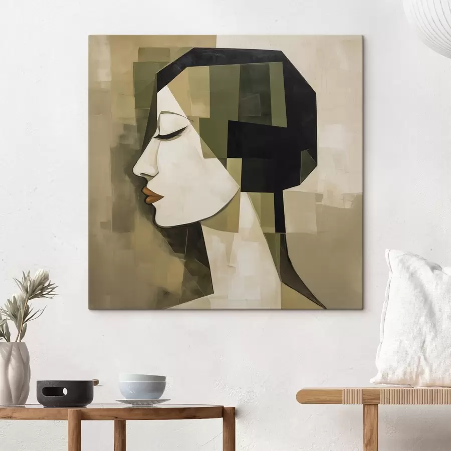 wall murals Modern abstract portrait s50057