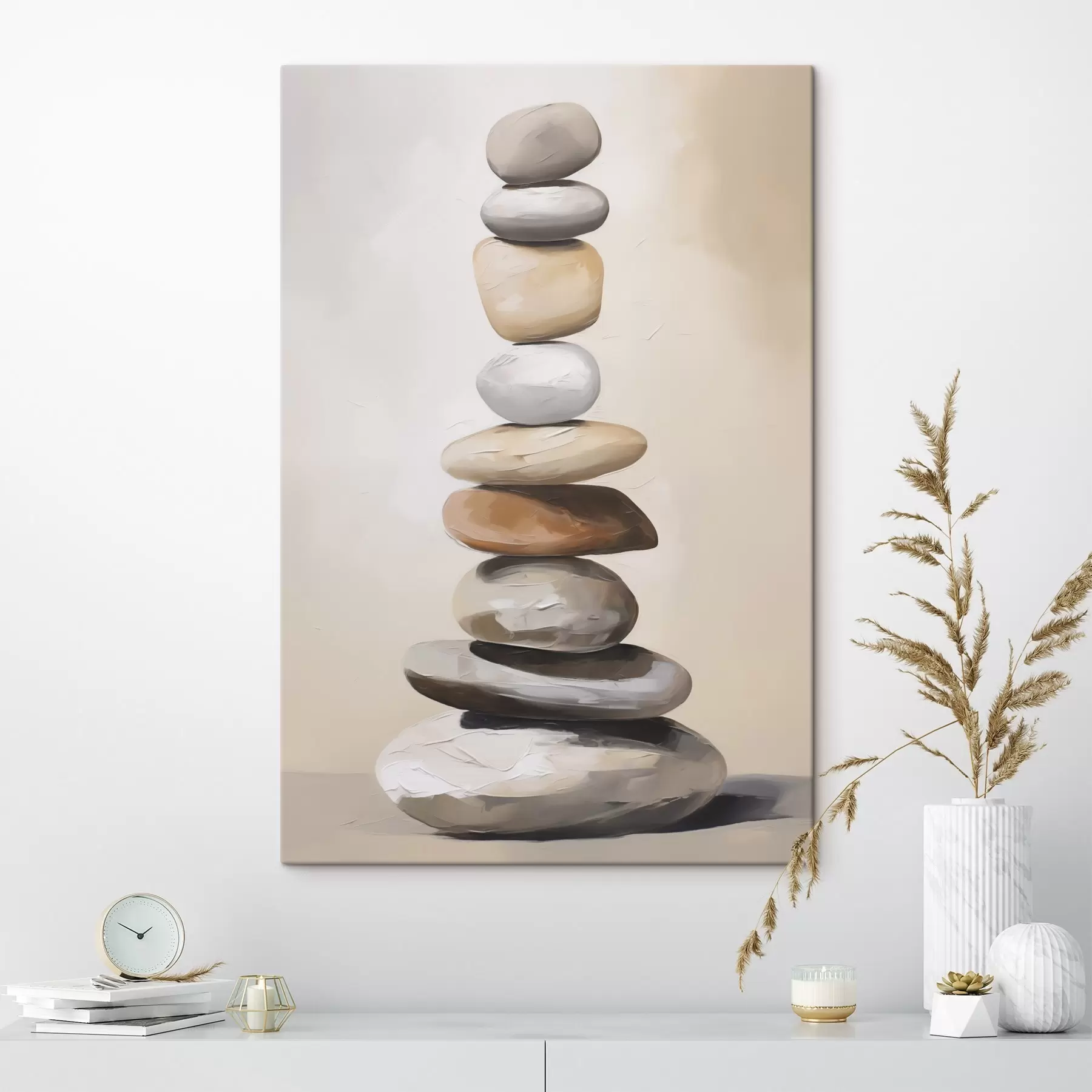 wall murals Stones, imitation painting s50059