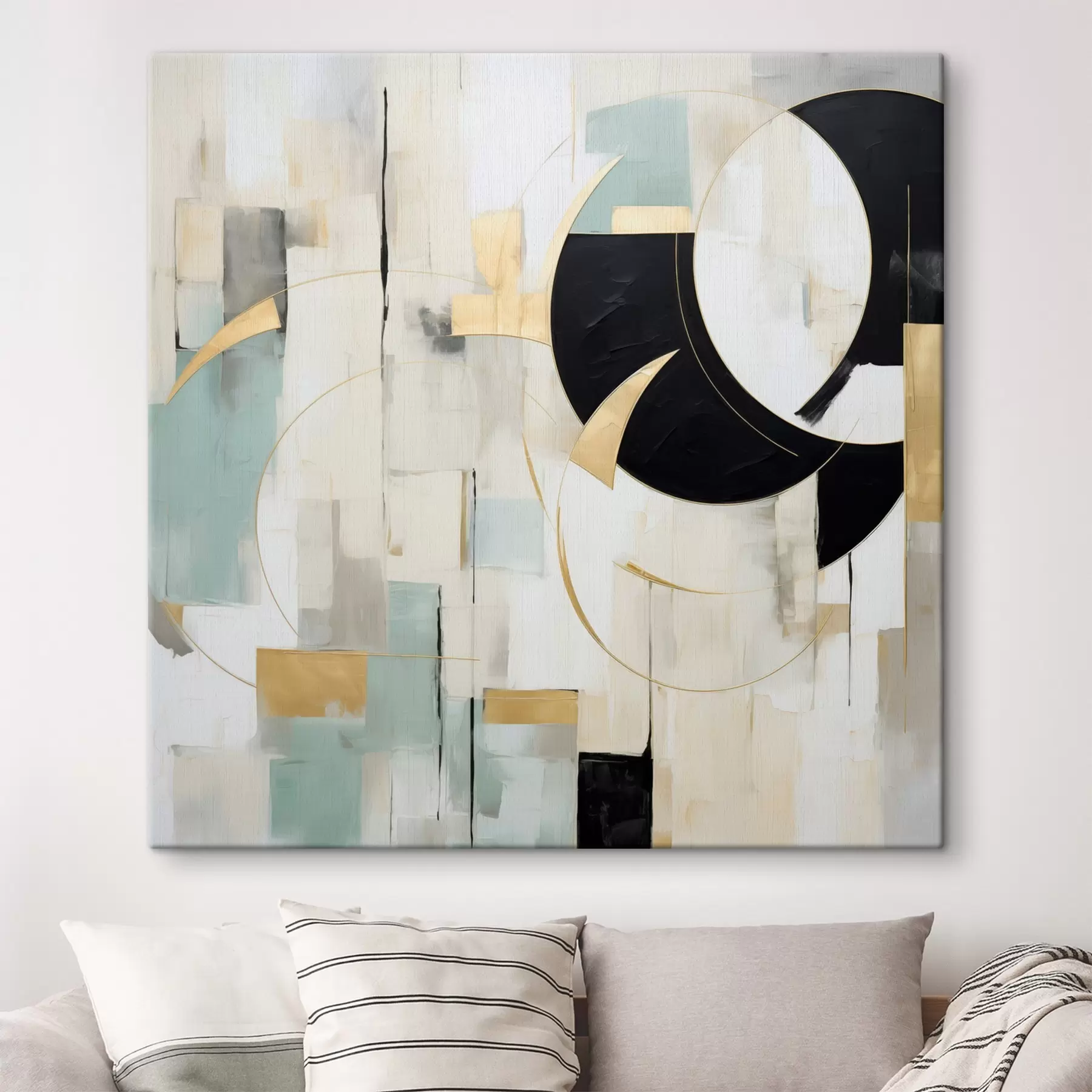 wall murals Geometric abstraction, imitation of painting s50074