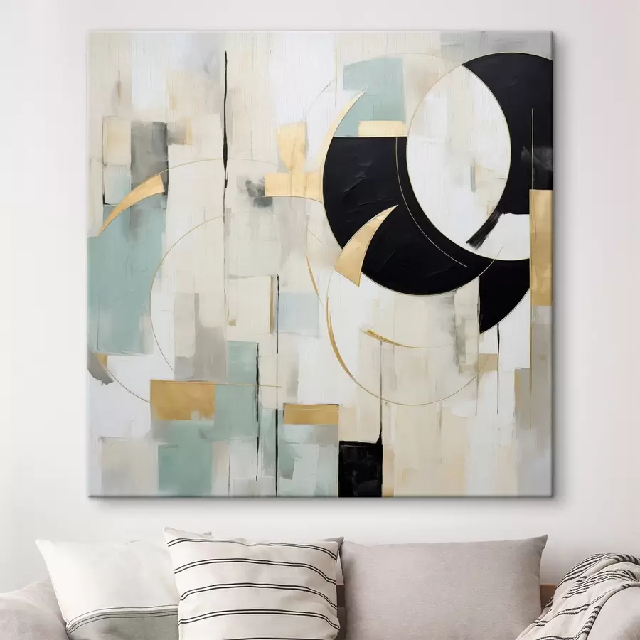 wall murals Geometric abstraction, imitation of painting s50074