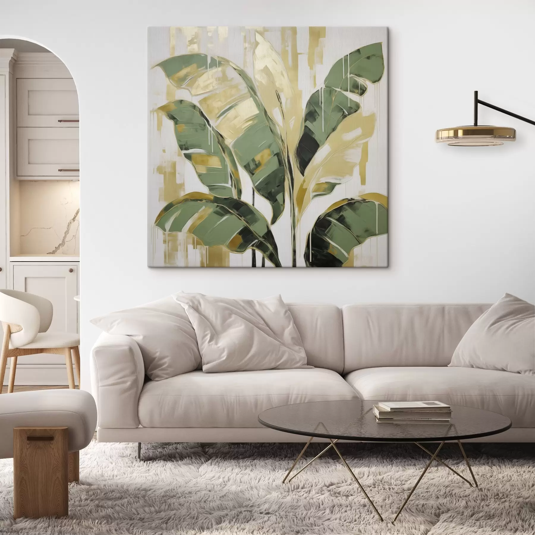wall murals Foliage, imitation of painting s50077