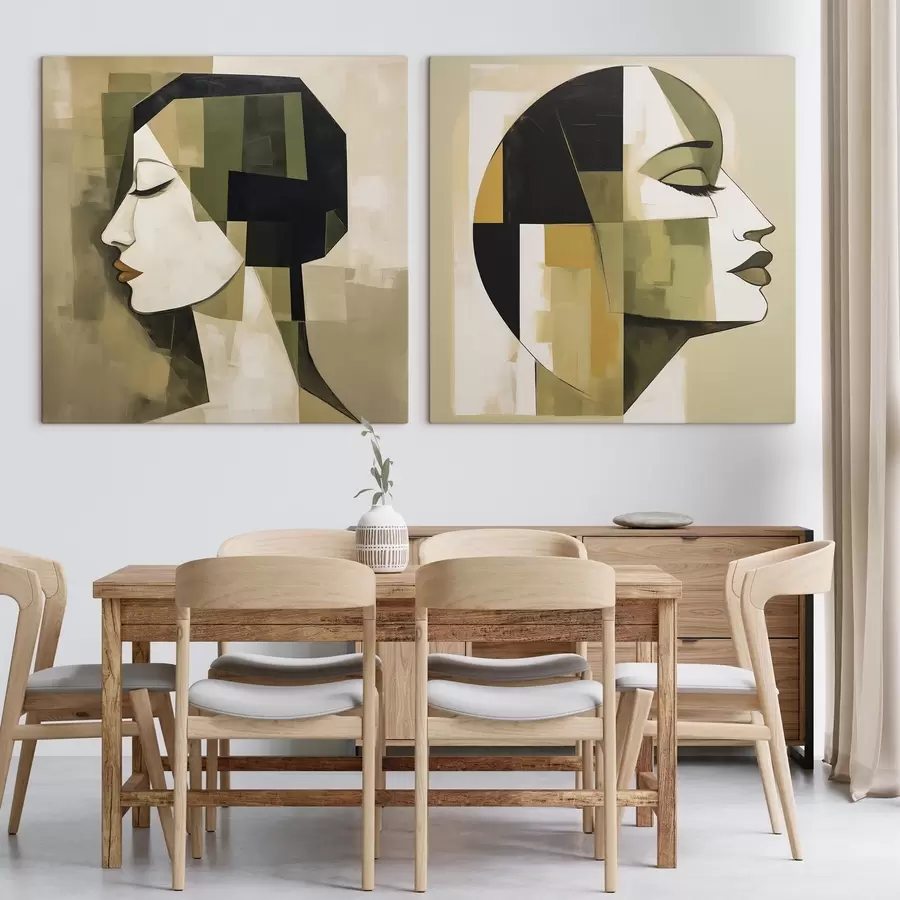 wall murals Modern abstract portrait m30774