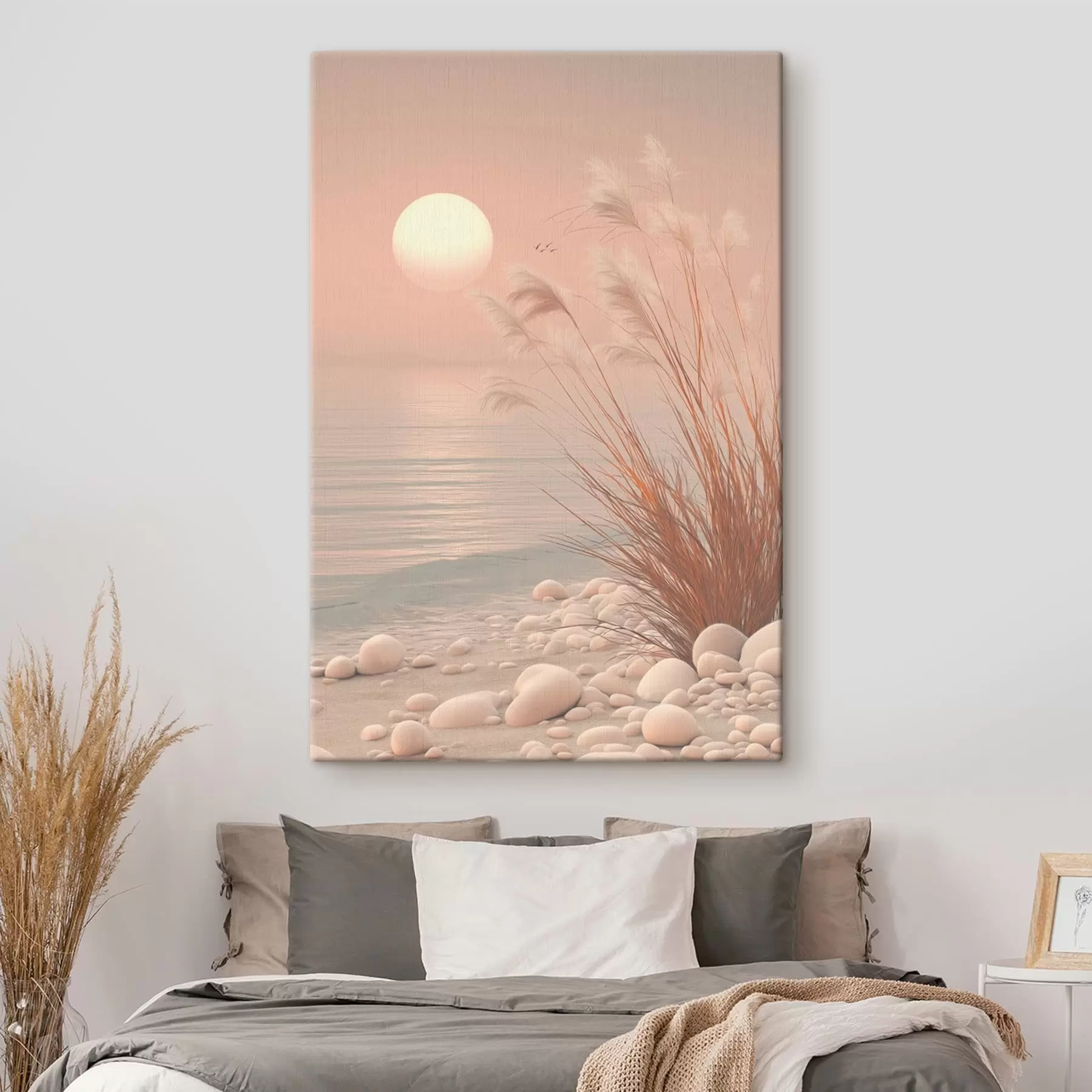 wall murals Tranquil Shore with Grasses at Dawn s49949