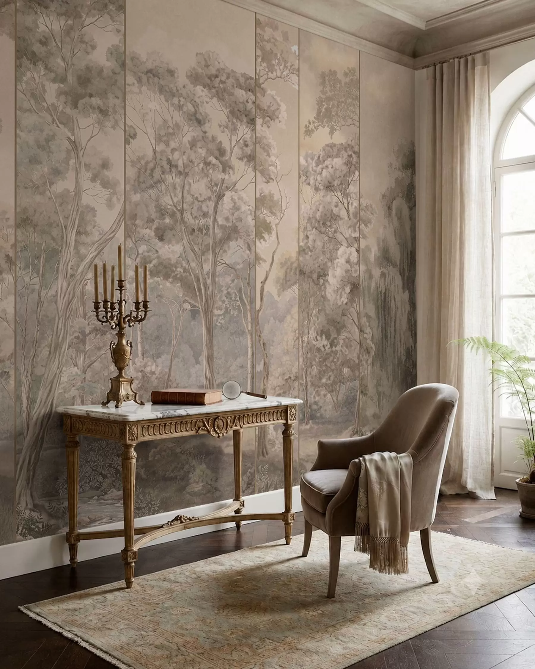 Wall Mural Photo Wallpaper Vintage Forest w05811