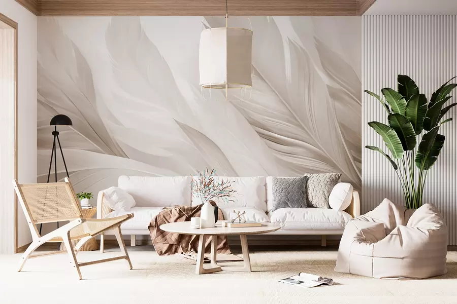 peintures murales Plumes w05793v1