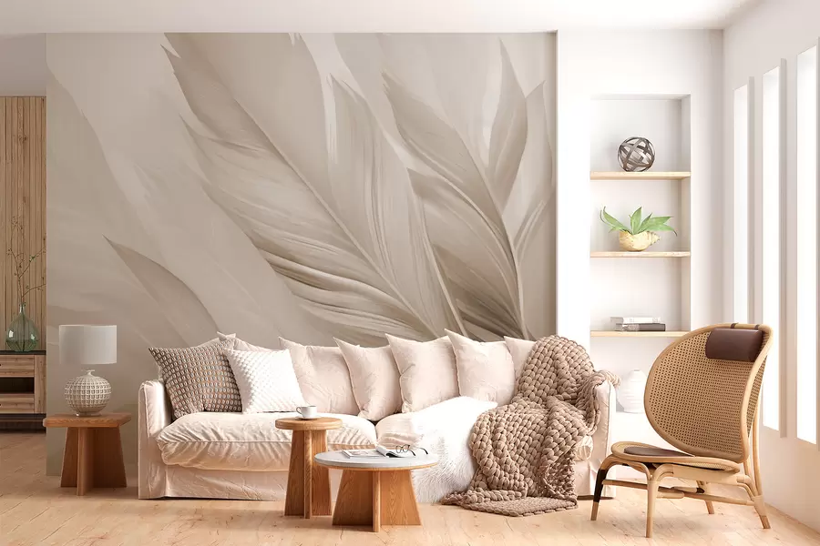 peintures murales Plumes w05793v1
