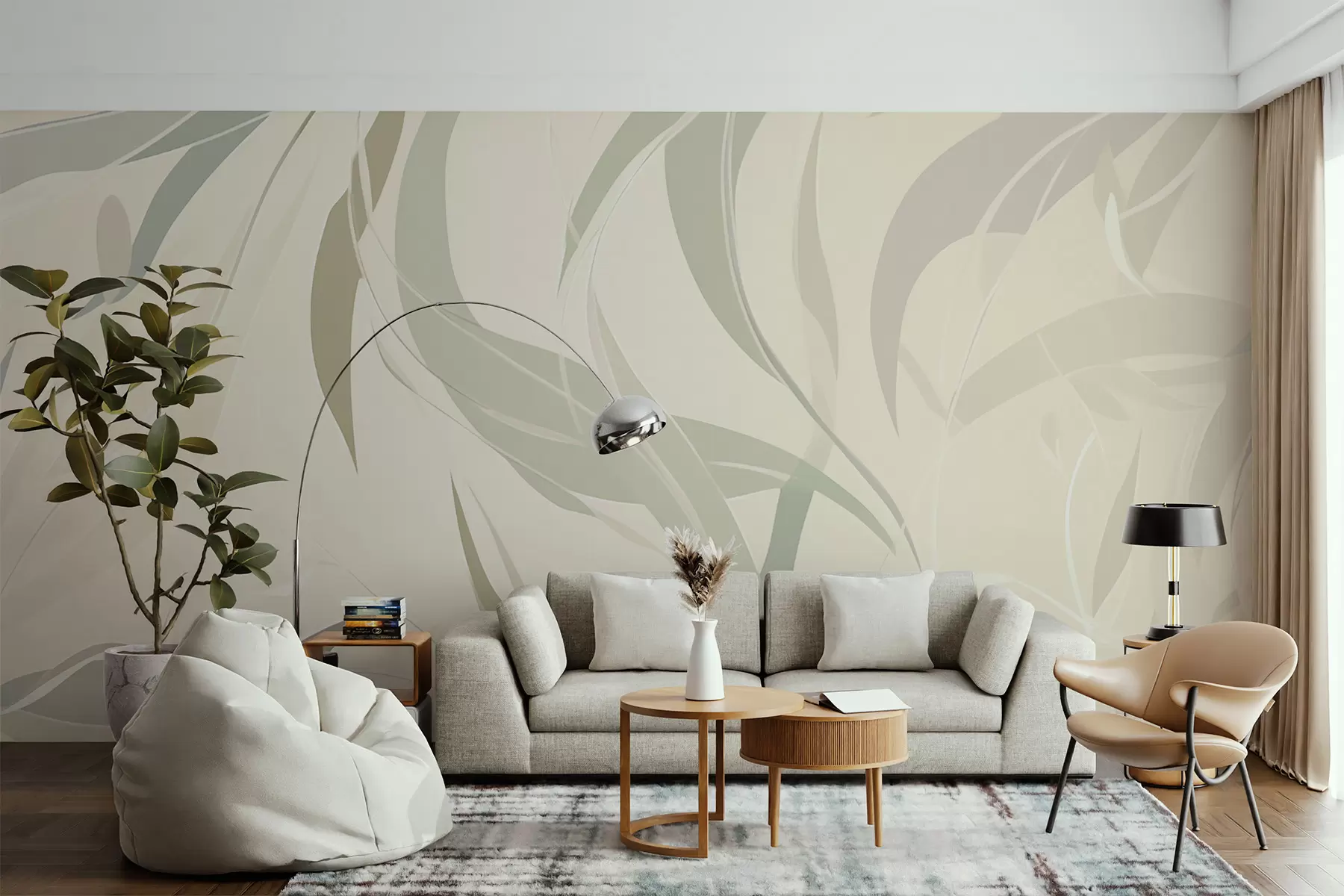 Wall Mural Photo Wallpaper Eucalyptus pointed leaves w05799