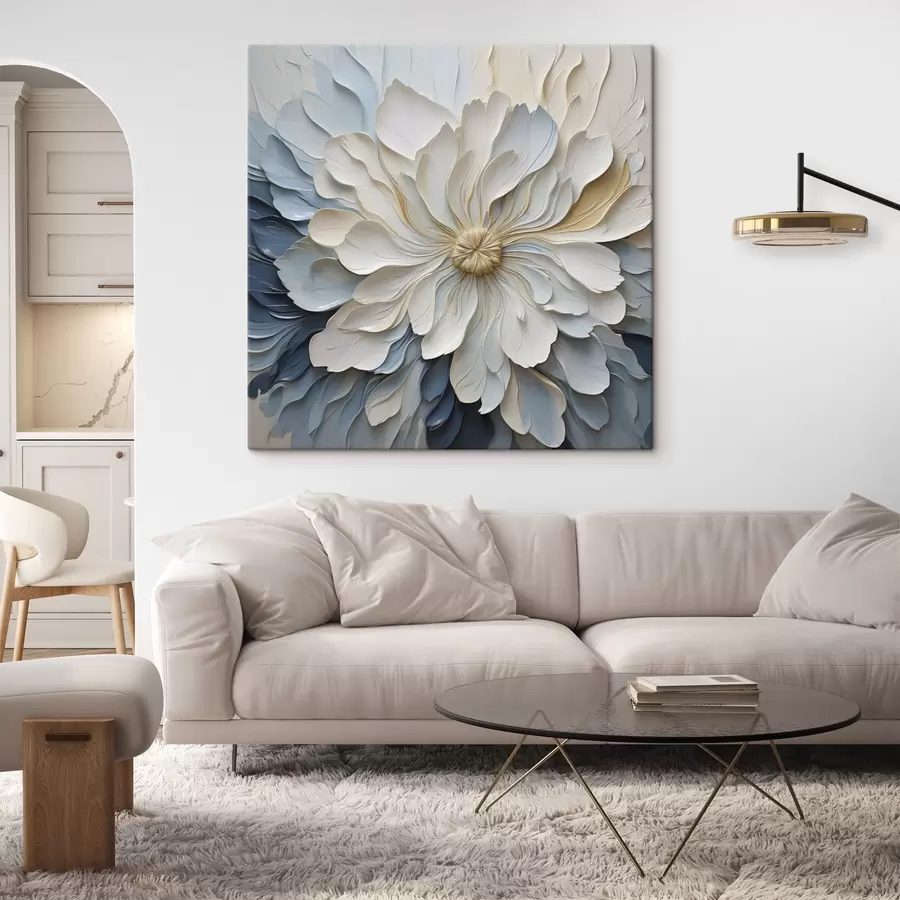 wall murals Flower, flat illustration, imitation of painting s50132