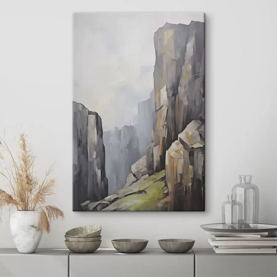 wall murals Rocks, imitation of painting s50134