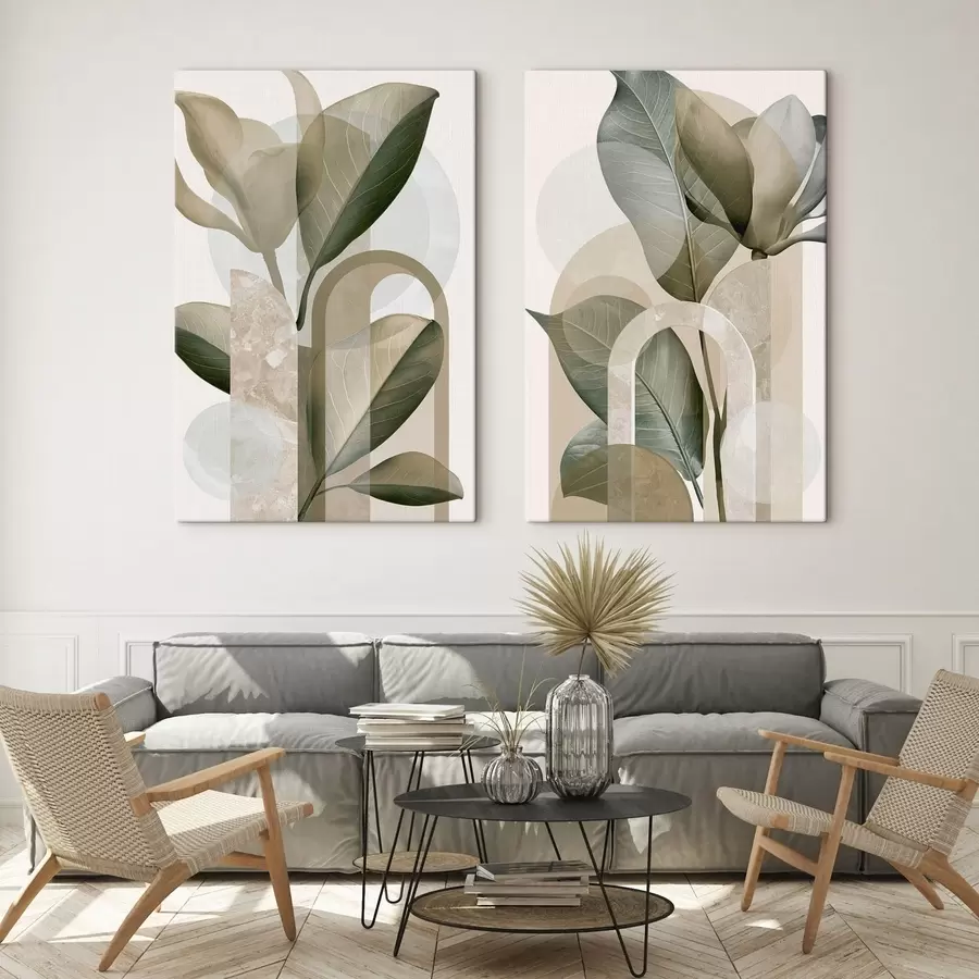 wall murals Botanical geometry m30712