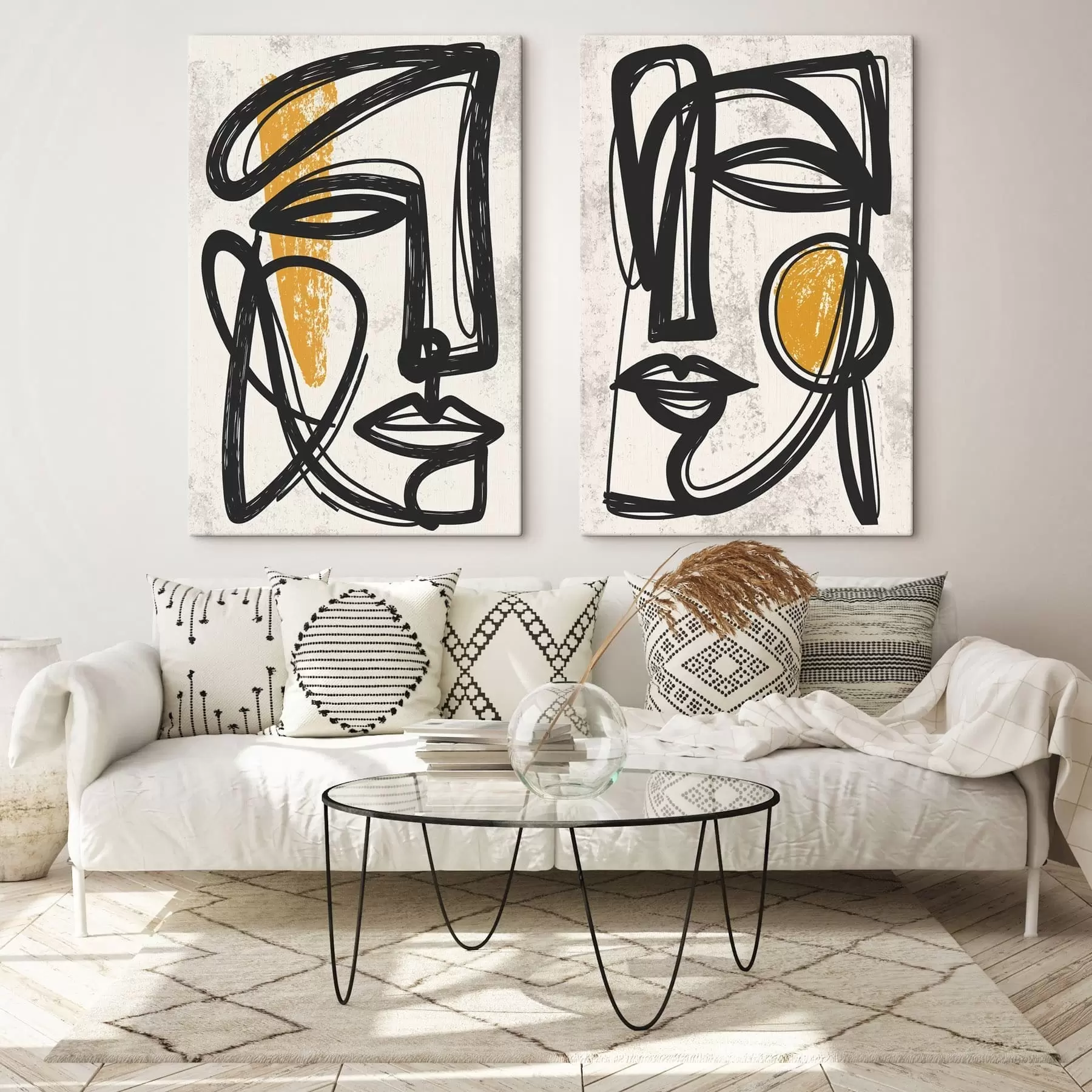 wall murals Minimalist abstract portraits m30713