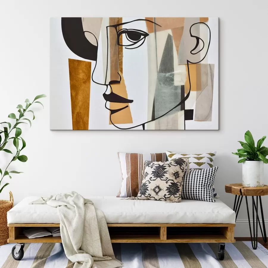 wall murals Abstract face s50084