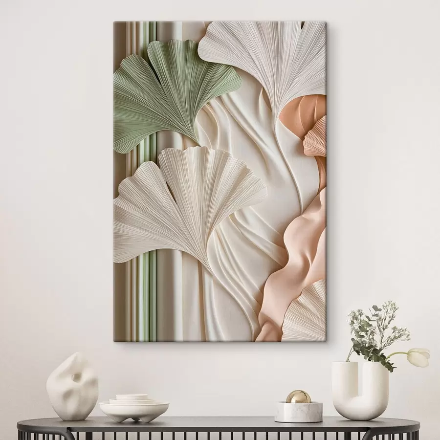 wall murals Abstract ginkgo leaves s50085