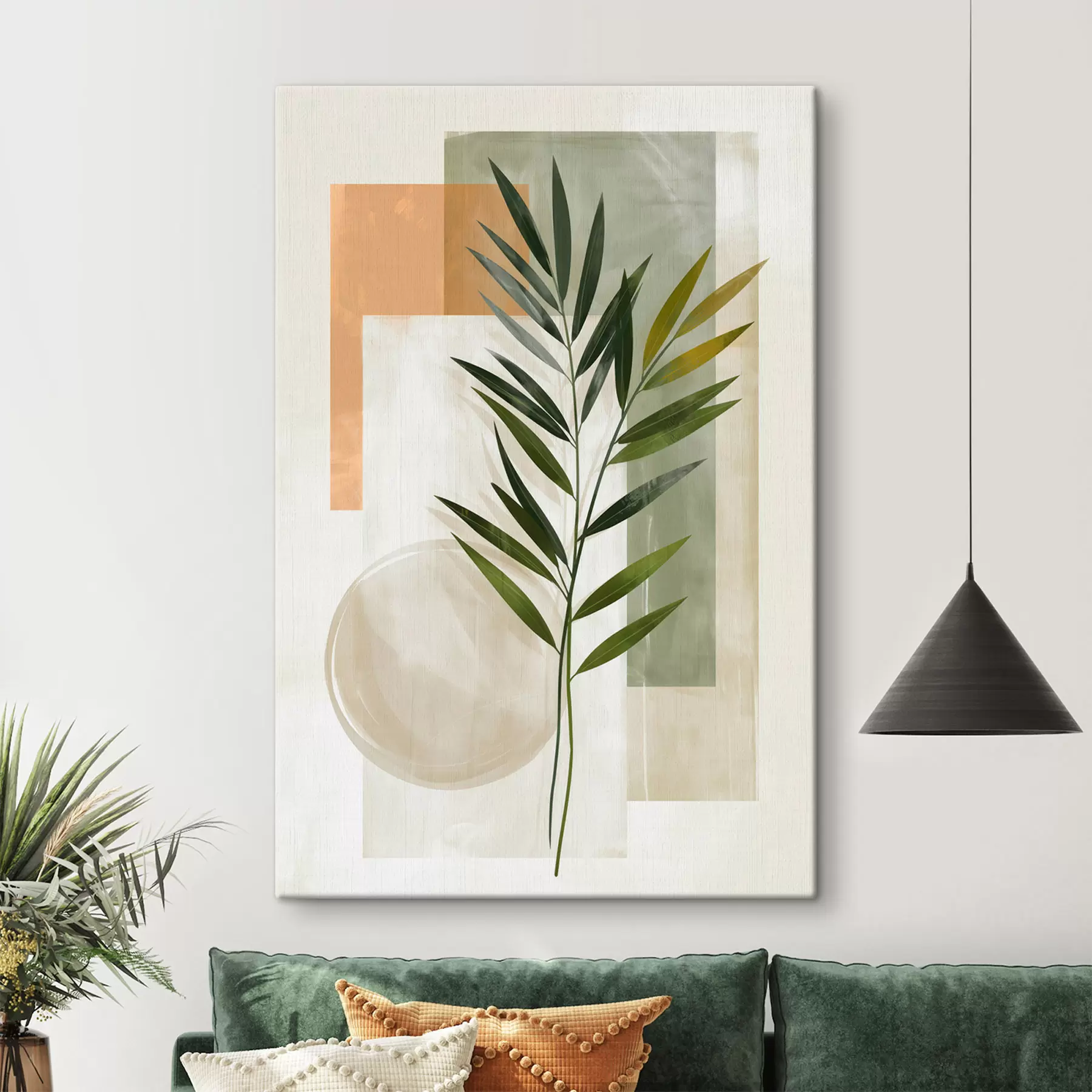 wall murals Botanical geometric abstraction s50158